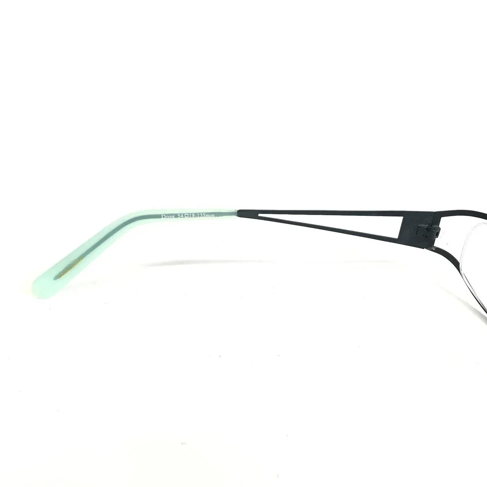 Laura Ashley Eyeglasses Frames Dove Addison Blue Floral Semi Rim 54-18-135